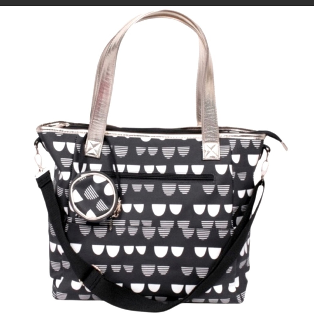NEW, Cloud Island large diaper bag, black/ gold